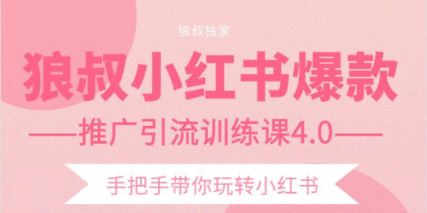 狼叔小红书爆款推广引流训练课4.0，手把手带你玩转小红书-21资源库
