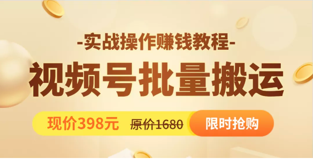 视频号批量运营实战教程，让你一天创作100个高质量视频，日引5W+流量-21资源库