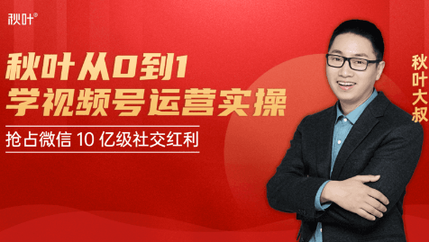 秋叶从0到1学视频号运营实操，抢占微信10亿级红利市场【完结-高清无水印】-21资源库