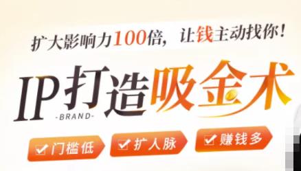 IP打造吸金术：0基础0资源，也能扩大影响力100倍，让钱主动找你！-21资源库
