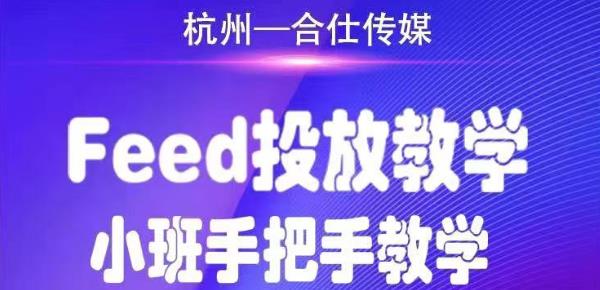 合仕传媒Feed投放教学，手把手教学，开车烧钱必须自己会-21资源库