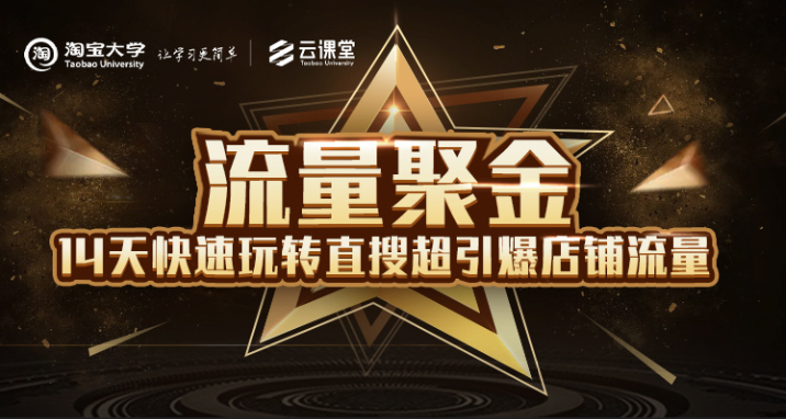 淘宝大学：流量聚金14天快速玩转直搜，超引爆店铺流量，价值8800元-21资源库