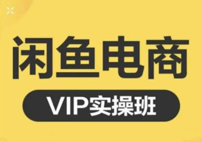 鱼客·闲鱼电商零基础入门到进阶VIP实战课程，帮助你掌握闲鱼电商所需的各项技能-21资源库