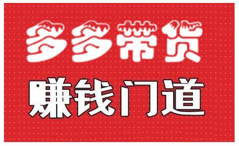 小圈帮·拼多多视频带货项目，多多带货赚钱门道 价值368元-21资源库