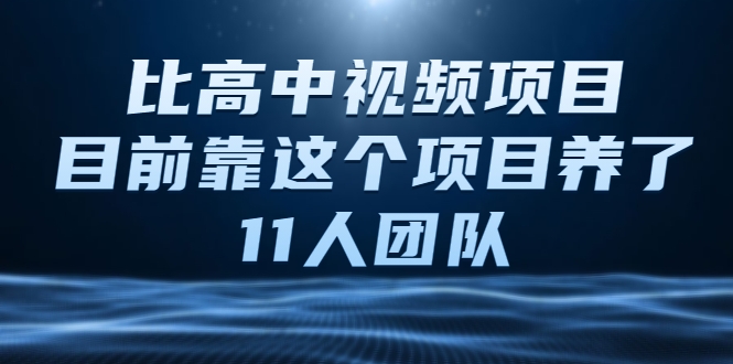 比高中视频项目，目前靠这个项目养了11人团队【视频课程】-21资源库