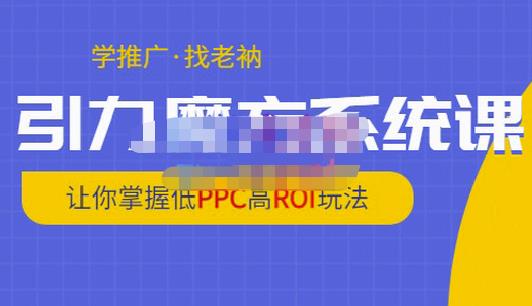 老衲·引力魔方系统课，让你掌握低PPC高ROI玩法，价值299元-21资源库