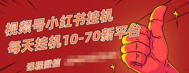 视频号小红书抖音挂机项目，小白无脑操作，按照要求来，单号每天几十米-21资源库