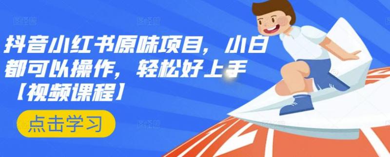 抖音小红书原味项目，小白都可以操作，轻松好上手【视频课程】-21资源库