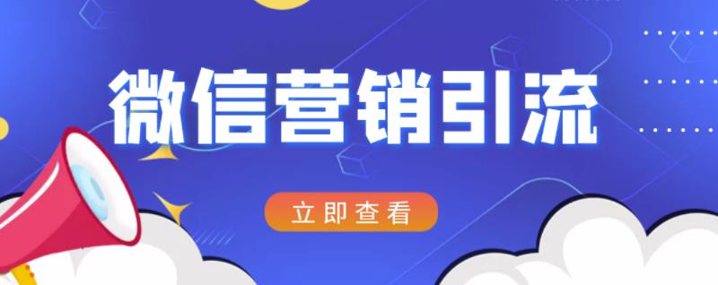 微信营销策划引流系列课程，每天引流100精准粉-21资源库