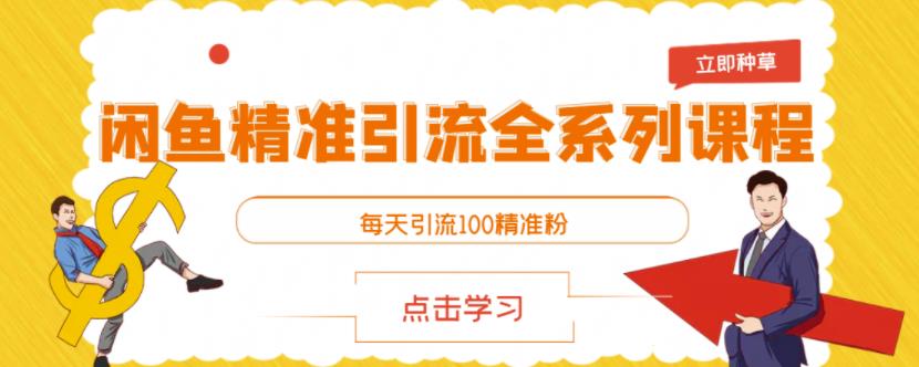 闲鱼精准引流全系列课程，每天引流100精准粉【视频课程】-21资源库