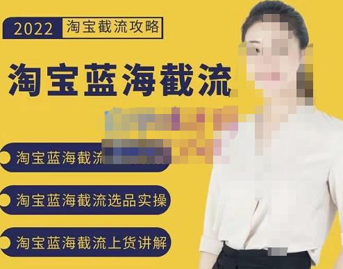 2022淘宝蓝海截流攻略，淘宝蓝海截流选品上货实操讲解-21资源库
