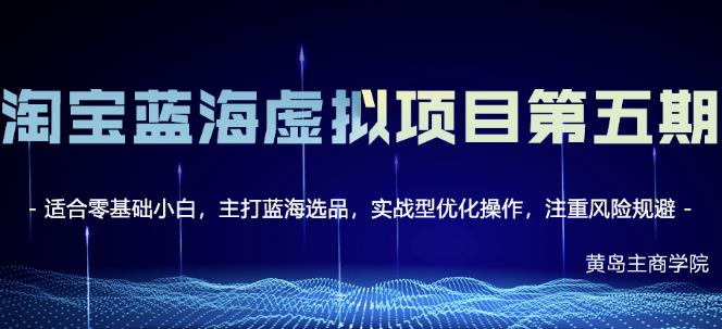 黄岛主淘宝虚拟无货源3.0+4.0+5.0，适合零基础小白，主打蓝海选品，实战型优化操作-21资源库