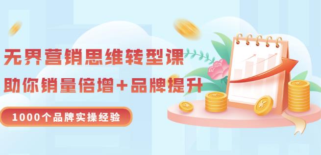 无界营销思维转型课：1000个品牌实操经验，助你销量倍增（20节视频）-21资源库