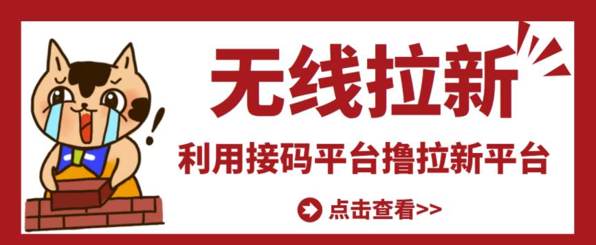 最新接码无限拉新项目，利用接码平台赚拉新平台差价，轻松日赚500+-21资源库