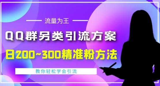 价值888的QQ群另类引流方案，半自动操作日200~300精准粉方法【视频教程】-21资源库