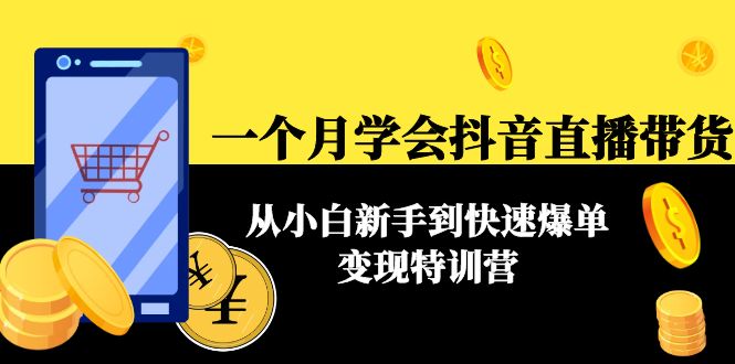 一个月学会抖音直播带货：从小白新手到快速爆单变现特训营(63节课)-21资源库