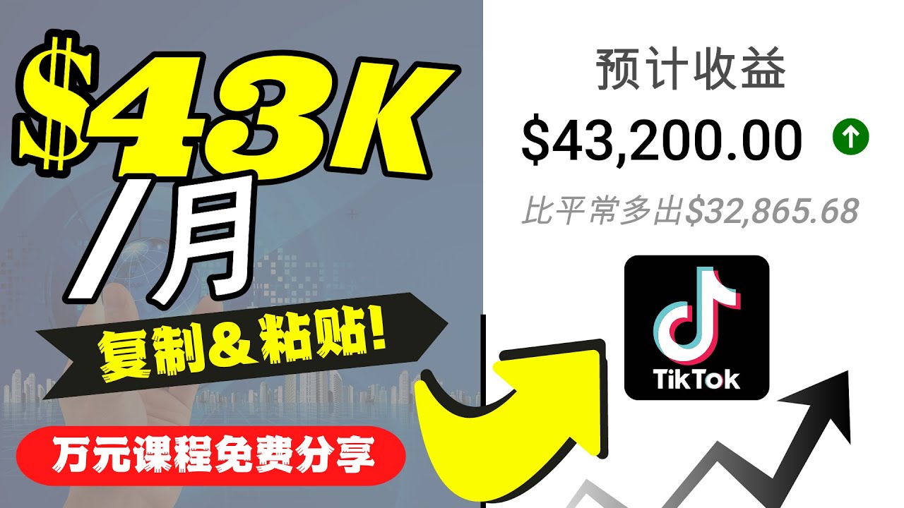 2022抖音国际版Tiktok赚钱项目：每天上传一个视频就轻松月入$43200-21资源库