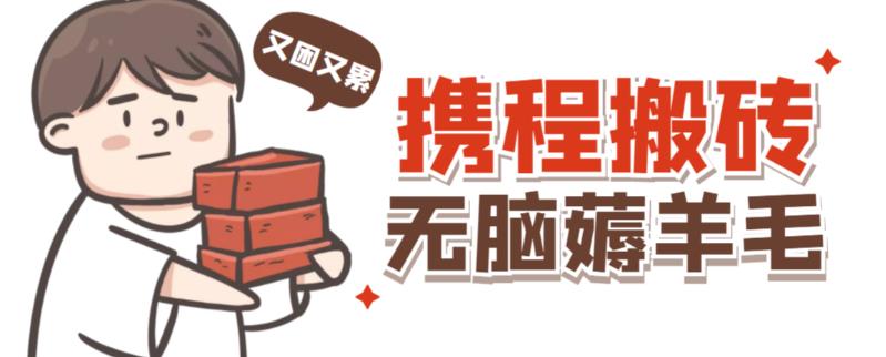 携程最新无脑薅羊毛低保玩法，后期稳定一天几十的收益，可多号放大收益-21资源库