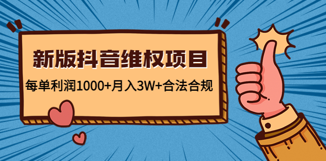 新版抖音维全项目：每单利润1000+月入3W+合法合规-21资源库