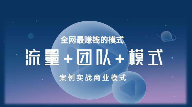 王冲老师《流量+团队+模式》商业模式实战课，全网最赚钱的模式-21资源库