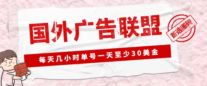 外面收费1980的最新国外LEAD广告联盟搬砖项目，单号一天至少30美金【详细玩法教程】-21资源库