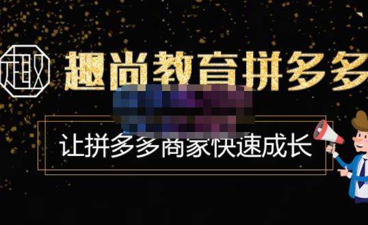 趣尚教育·拼多多运营实操VIP特训营，让拼多多商家快速成长-价值3180元-21资源库