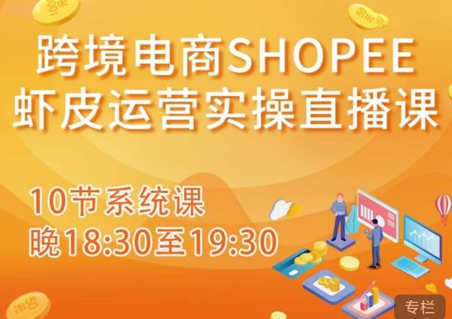 跨境电商Shopee虾皮运营实操直播课，从零开始学，入门到精通（10节系统课）-21资源库