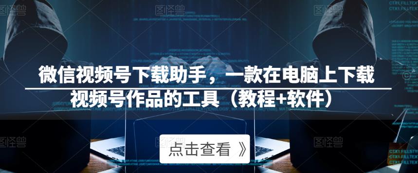 微信视频号下载助手，一款在电脑上下载视频号作品的工具（教程+软件）-21资源库