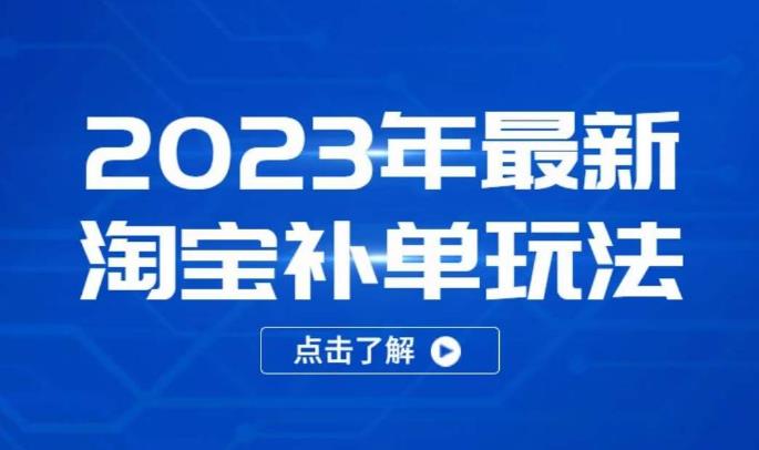 2023年最新淘宝补单玩法，18节课让教你快速起新品，安全不降权-21资源库