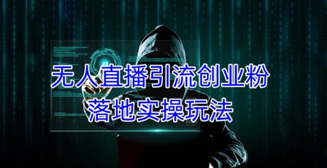 外面收费3980的无人直播引流创业粉落地实操玩法，单日引100+精准创业粉-21资源库