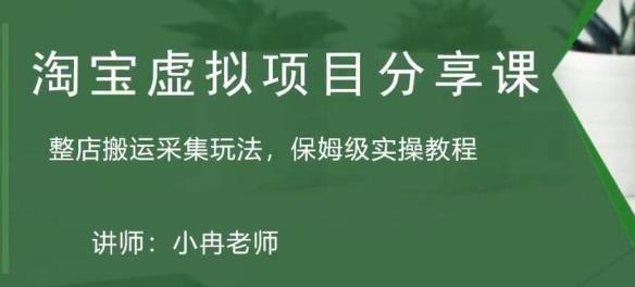 淘宝虚拟整店搬运采集玩法分享课：整店搬运采集玩法，保姆级实操教程-21资源库
