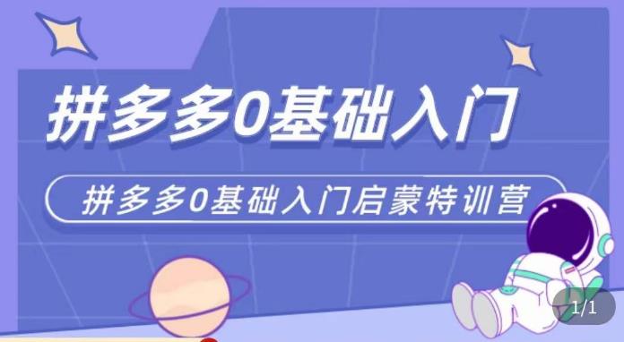 六一电商·拼多多运营0-1实操特训营，拼多多从基础到进阶的可实操玩法-21资源库