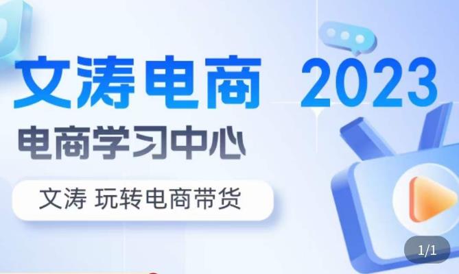 文涛电商·7天零基础自然流起号，​快速掌握店铺运营的核心玩法，突破自然展现量，玩转直播带货-21资源库