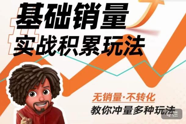 内功丨淘系基础销量实战积累玩法，无销量·不转化，教你冲量多种玩法-21资源库