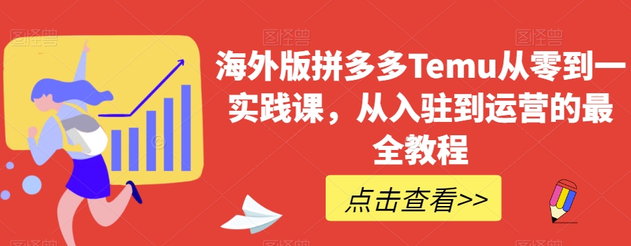 海外版拼多多Temu从零到一实践课，从入驻到运营的最全教程-21资源库