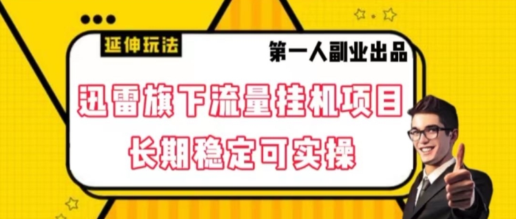 迅雷旗下流量挂机项目，长期稳定可实操【揭秘】-21资源库