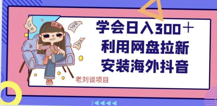 学会日入300＋，利用网盘拉新安装海外抖音保姆级教学【揭秘】-21资源库
