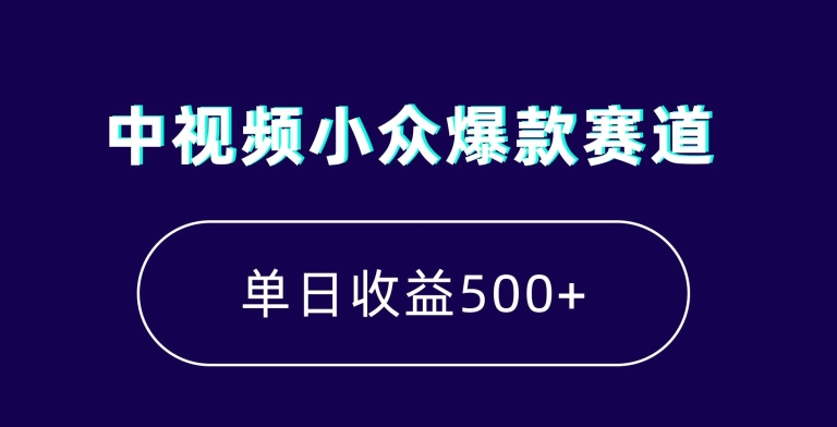 中视频小众爆款赛道，7天涨粉5万+，小白也能无脑操作，轻松月入上万【揭秘】-21资源库
