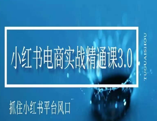 小红书电商实战精通课3.0，抓住小红书平台的风口，不错过有一个赚钱的机会-21资源库