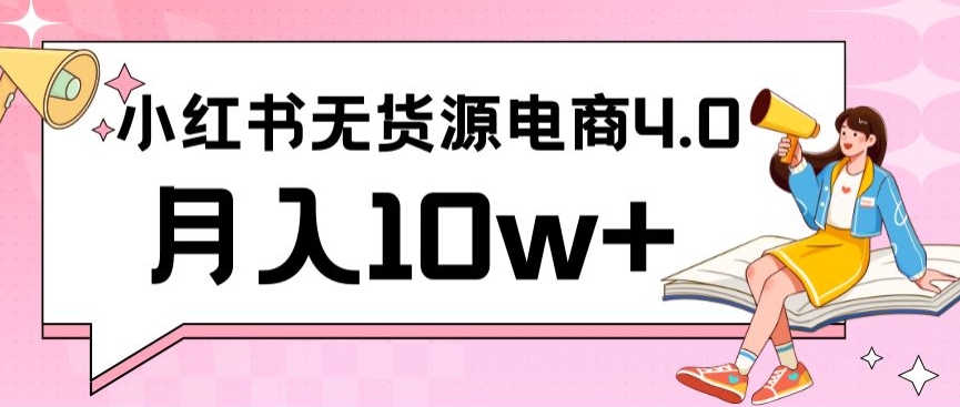 小红书新电商实战，无货源实操从0到1月入10w+联合抖音放大收益【揭秘】-21资源库