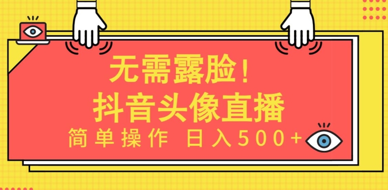 无需露脸，Ai头像直播项目，简单操作日入500+【揭秘】-21资源库