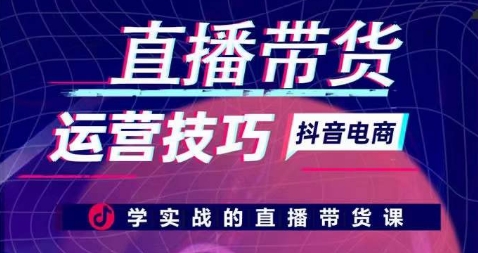 直播带货运营技巧，学实战的直播带货课-21资源库