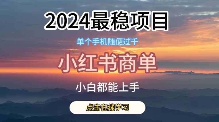 2024最稳蓝海项目，小红书商单项目，没有之一【揭秘】-21资源库