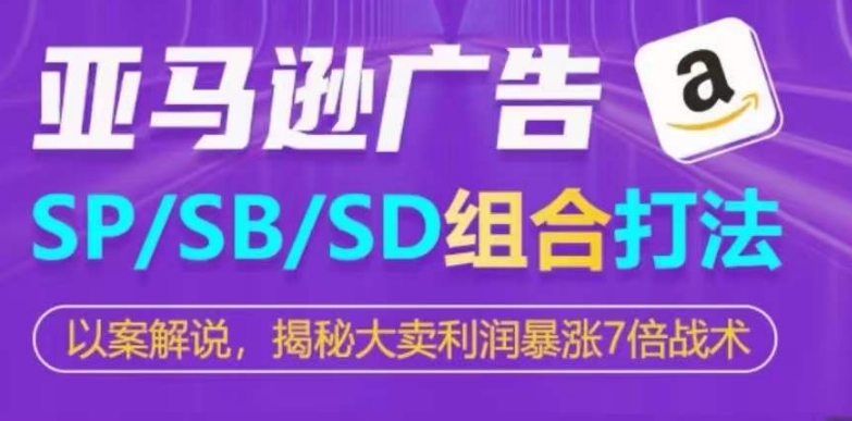 亚马逊SP/SB/SD广告组合打法，揭秘大卖利润暴涨7倍战术-21资源库
