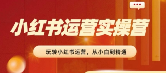 2024小红书运营实操营，​从入门到精通，完成从0~1~100-21资源库