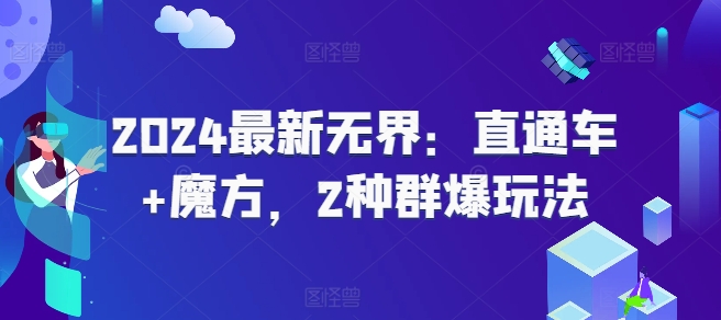 2024最新无界：直通车+魔方，2种群爆玩法-21资源库