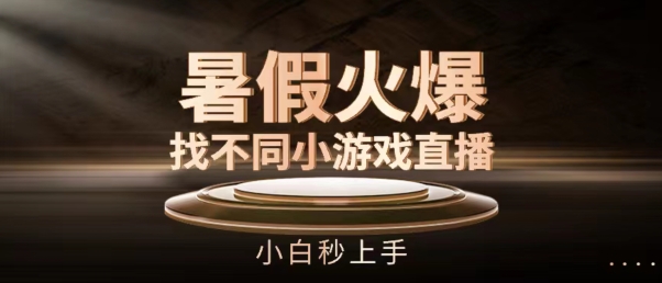 暑假火爆找不同小游戏直播间，小白秒上手【揭秘】-21资源库