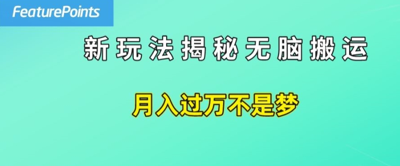 简单操作，每天50美元收入，搬运就是赚钱的秘诀【揭秘】-21资源库