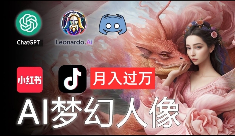 AI摄影梦幻人像：零基础也能月入过万的秘密【揭秘】-21资源库