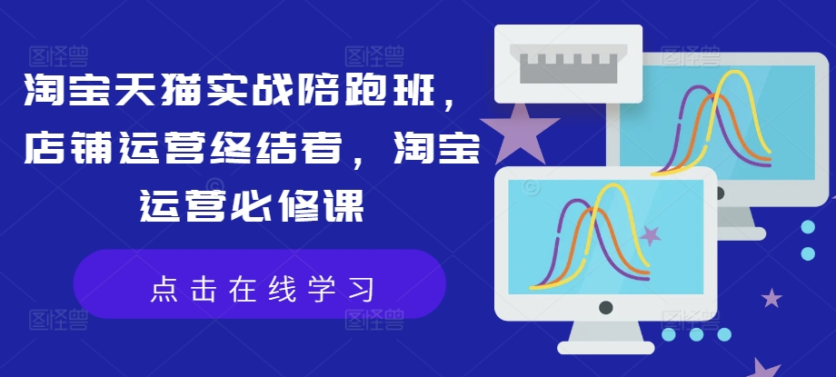 淘宝天猫实战陪跑班，店铺运营终结者，淘宝运营必修课-21资源库